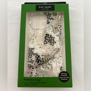 kate spade NY iPhone 14 Pro Max Clear/Floral Case - MagSafe compatible NIB